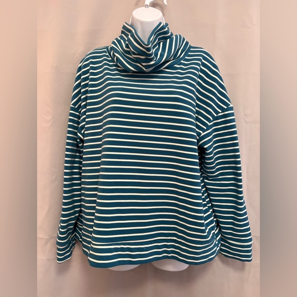 Time and true Sweater with stripes size XL (16-18) Blue & White - Picture 1 of 6
